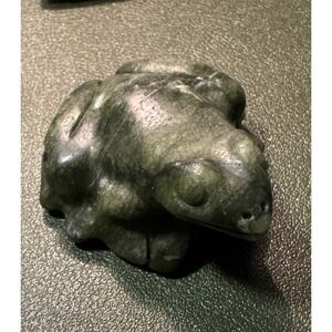 Gray‎ Frog Totem Stone Figurine Lucky New